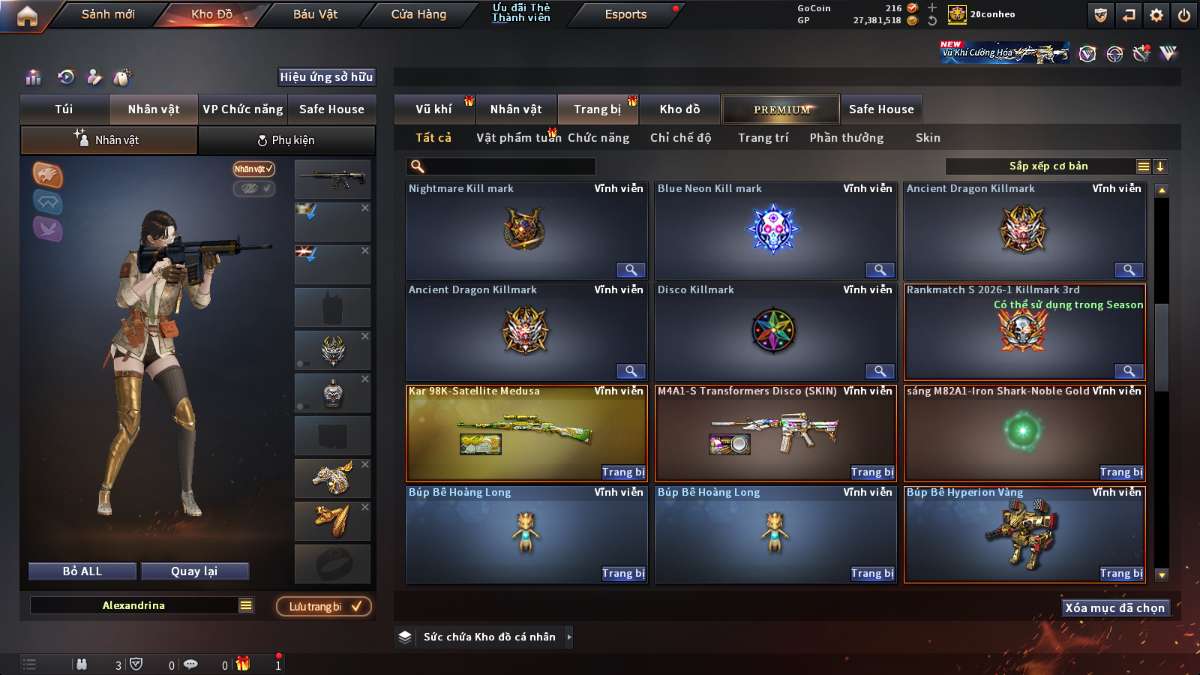 shop acc cf uy tin gia re
